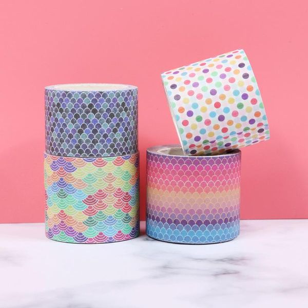 5pieces/lot 4cm*5m colored dot washi tape gradient mermaid masking decorative adhesive washi tape sticker scrapbooking stationery stick 2016
5pieces/lot 4cm*5m colored dot washi tape gradient mermaid masking decorative adhesive washi tape sticker scrapbooking stationery stick 2016