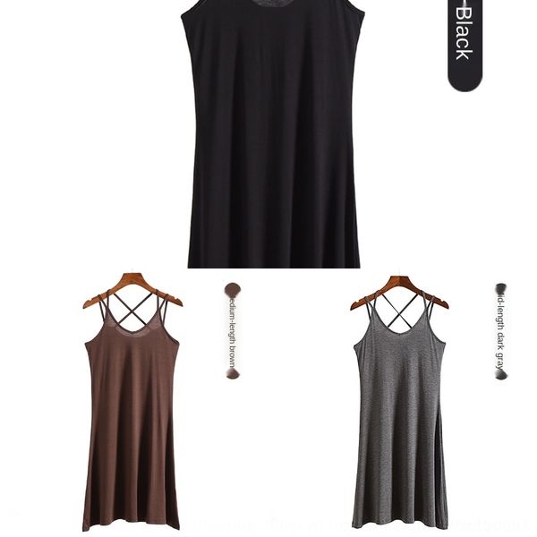 3vyyx bottoming summer skirt women's suspender new outer wear loose back with mid-length modal suspender vest vest camisole skirt speci, Black;gray
3vyyx bottoming summer skirt women's suspender new outer wear loose back with mid-length modal suspender vest vest camisole skirt speci, Black;gray