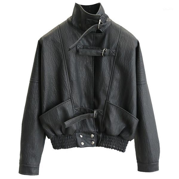 spring autumn streetwear coats women loose batwing sleeve zipper casual leather jacket ladies zipper black short pu outerwear1
spring autumn streetwear coats women loose batwing sleeve zipper casual leather jacket ladies zipper black short pu outerwear1