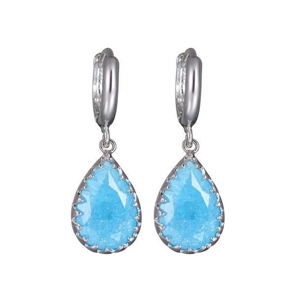 925 sterling silver new earrings flower zircon sea blue drop earrings simple 18k white gold plated
925 sterling silver new earrings flower zircon sea blue drop earrings simple 18k white gold plated