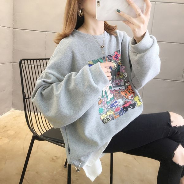 autumn sweater sweaternew 2020 fashion korean long sleeve female student loose and versatile letter printed fake two pieces of sweater ytioc, Black
autumn sweater sweaternew 2020 fashion korean long sleeve female student loose and versatile letter printed fake two pieces of sweater ytioc, Black