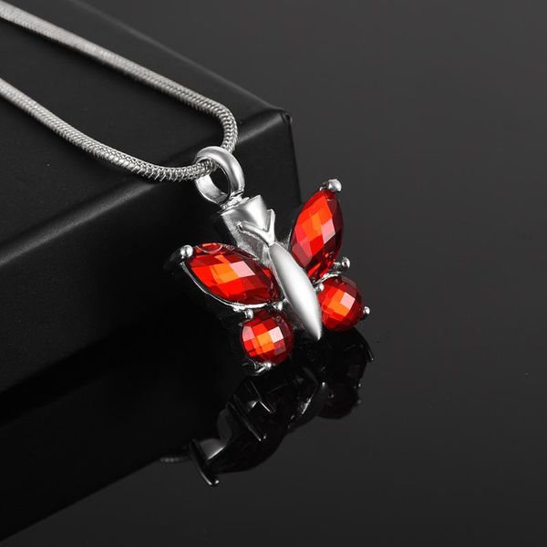 pendant necklaces xwj8497 memorial ashes necklace keepsake deep red cz stones butterfly cremation urn pet funnel, Silver
pendant necklaces xwj8497 memorial ashes necklace keepsake deep red cz stones butterfly cremation urn pet funnel, Silver