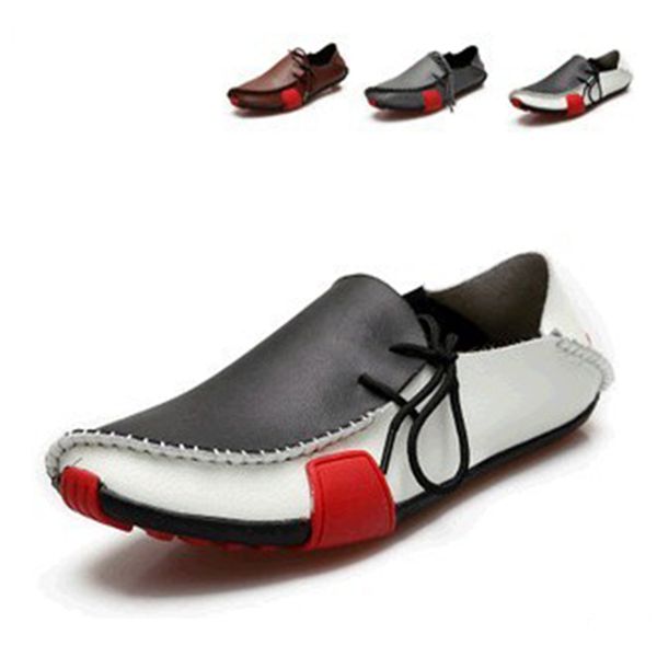 2019 new arrival split leather men casual shoes fashion driving moccasins slip on loafers men flat peas shoes no.145, Red;white
2019 new arrival split leather men casual shoes fashion driving moccasins slip on loafers men flat peas shoes no.145, Red;white