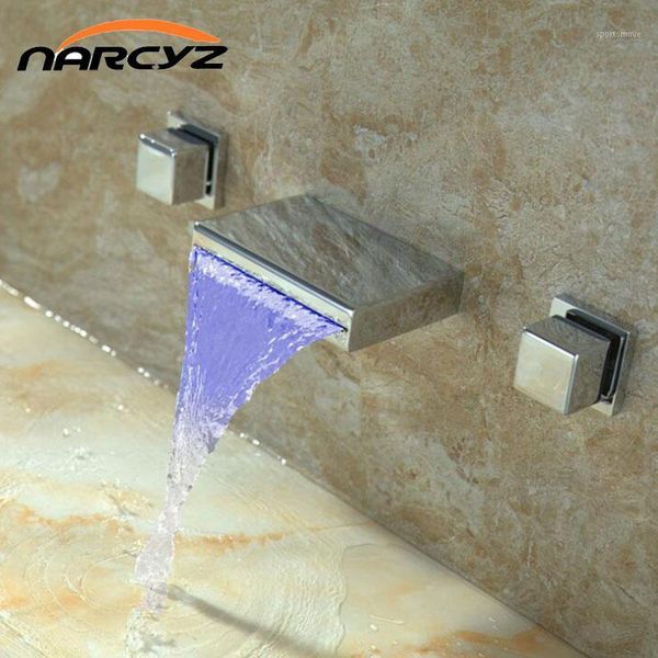 bathroom sink faucets basin led color changing waterfall bathtub faucet split type two-hand concealed wall mounted and cold le-64021
bathroom sink faucets basin led color changing waterfall bathtub faucet split type two-hand concealed wall mounted and cold le-64021