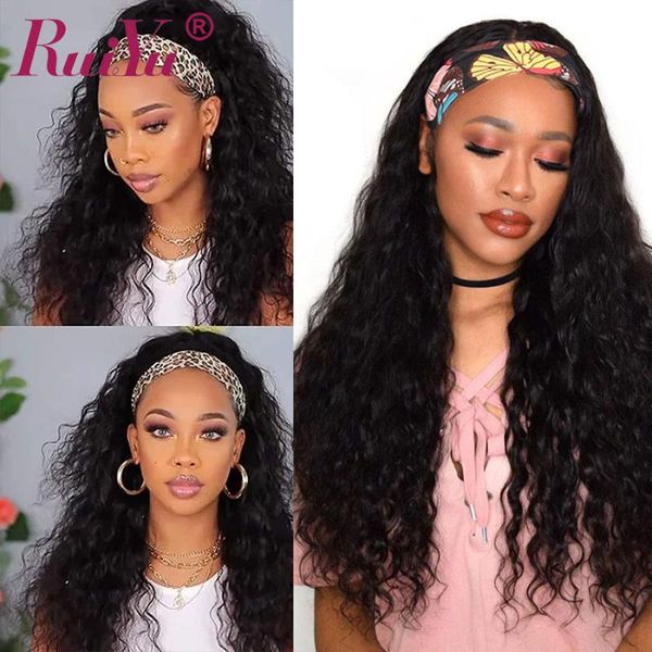 ruiyu headband wig water wave human hair wigs for black women brizilian remy hair no glue headband wig human natural black, Black;brown
ruiyu headband wig water wave human hair wigs for black women brizilian remy hair no glue headband wig human natural black, Black;brown