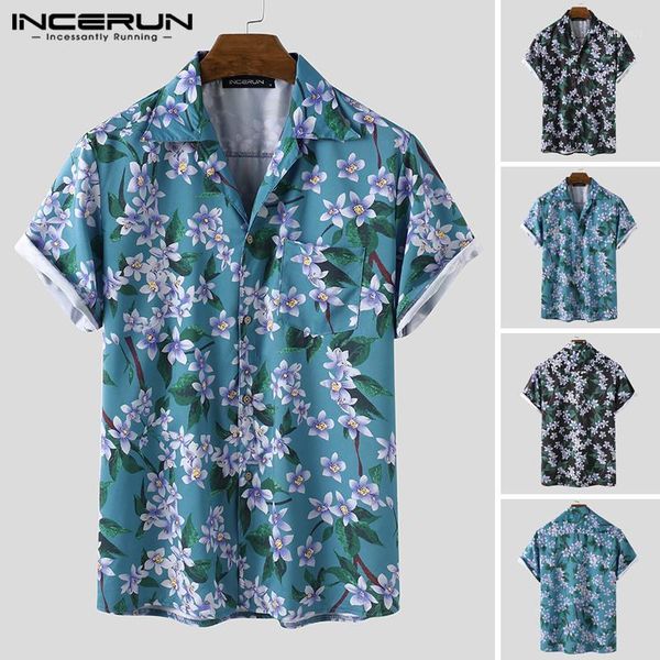 men's casual shirts men short sleeve lapel shirt summer hawaiian vacation blusas fashion flower printed breathable blouse incerun1, White;black
men's casual shirts men short sleeve lapel shirt summer hawaiian vacation blusas fashion flower printed breathable blouse incerun1, White;black