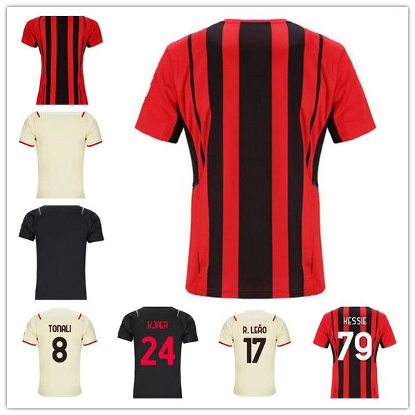 21 22 soccer jerseys giroud messias bouré maignan ibrahimovic kessie football shirt 2021 2022 tonali paqueta bennacer rebic men+kids kit set, Black;yellow
21 22 soccer jerseys giroud messias bouré maignan ibrahimovic kessie football shirt 2021 2022 tonali paqueta bennacer rebic men+kids kit set, Black;yellow