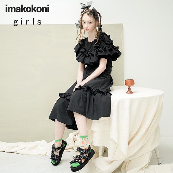 casual dresses imakokoni black dress original design bow japanese wild mid-length section xia xin 202999, Black;gray
casual dresses imakokoni black dress original design bow japanese wild mid-length section xia xin 202999, Black;gray