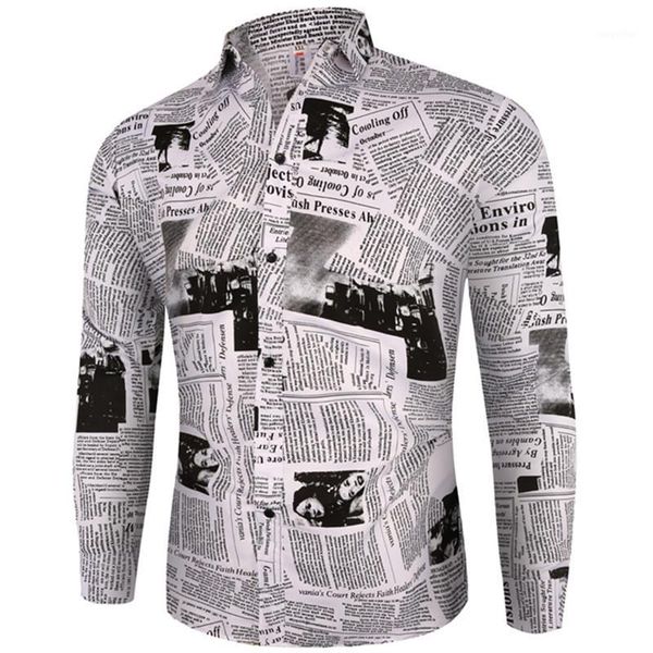 2020 spring and autumn fashion new men's casual long sleeve guaranteed printed shirt / men's slim letter floral flower shirt1, White;black
2020 spring and autumn fashion new men's casual long sleeve guaranteed printed shirt / men's slim letter floral flower shirt1, White;black