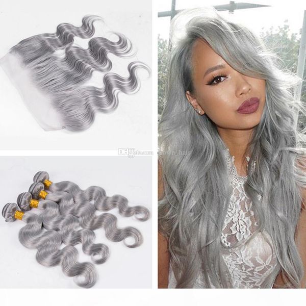 body wave 4pcs hair weaves with lace frontal unprocessed 9a silver grey ear to ear lace frontal with hair extensions, Black
body wave 4pcs hair weaves with lace frontal unprocessed 9a silver grey ear to ear lace frontal with hair extensions, Black