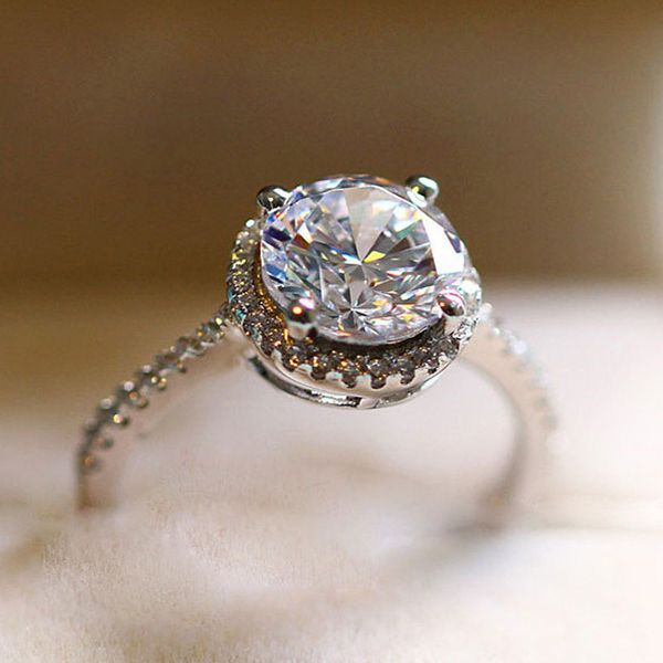 european and american fashion high-end jz009 classic starry gold-plated proposal 1.2 karat 50 points inlaid zircon artificial diamond ring w, Silver
european and american fashion high-end jz009 classic starry gold-plated proposal 1.2 karat 50 points inlaid zircon artificial diamond ring w, Silver
