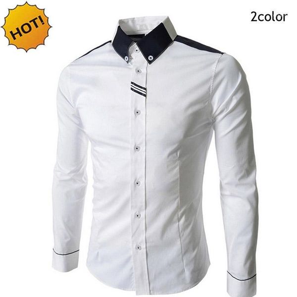 new2017 spring autumn evening dress married shirts men long sleeve business british style white grey patchwork base slim shirt1, White;black
new2017 spring autumn evening dress married shirts men long sleeve business british style white grey patchwork base slim shirt1, White;black