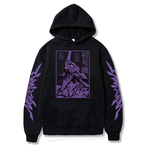 Men's women's long sleeved hooded sweatshirts, large Unisex sweaters, Ivan jerion and animation prints, Harajuku street clothes, Eva-00, Black
Men's women's long sleeved hooded sweatshirts, large Unisex sweaters, Ivan jerion and animation prints, Harajuku street clothes, Eva-00, Black