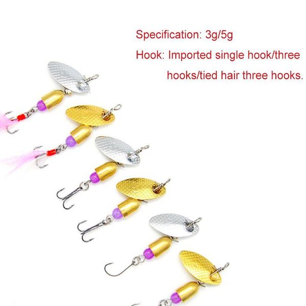gobygo 2pcs 3g/5g artificial bait fishing tackle metal spinner bait rotation spoon fishing lures sequins sinking treble jllwms
gobygo 2pcs 3g/5g artificial bait fishing tackle metal spinner bait rotation spoon fishing lures sequins sinking treble jllwms