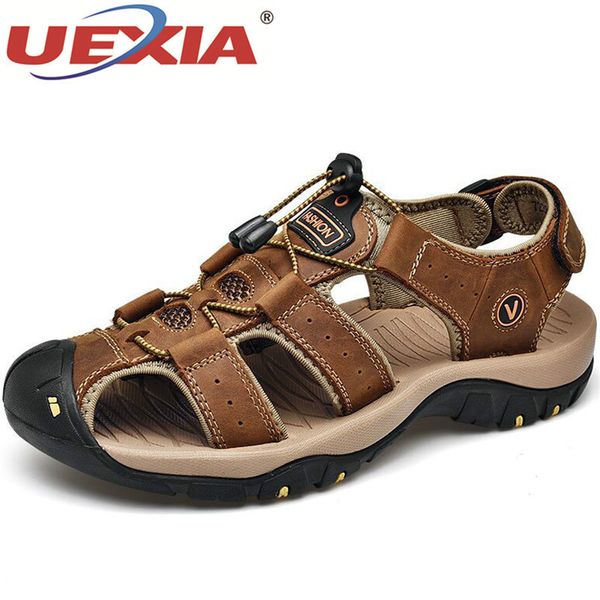 uexia footawear male shoes genuine leather men sandals summer men shoes beach sandals fashion outdoor casual sneakers size 48 y200702, Black
uexia footawear male shoes genuine leather men sandals summer men shoes beach sandals fashion outdoor casual sneakers size 48 y200702, Black