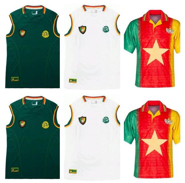 1994 1995 2002 cameroon retro soccer jersey 02 eto o mboma milla home away vintage classic football shirt, Black;yellow
1994 1995 2002 cameroon retro soccer jersey 02 eto o mboma milla home away vintage classic football shirt, Black;yellow
