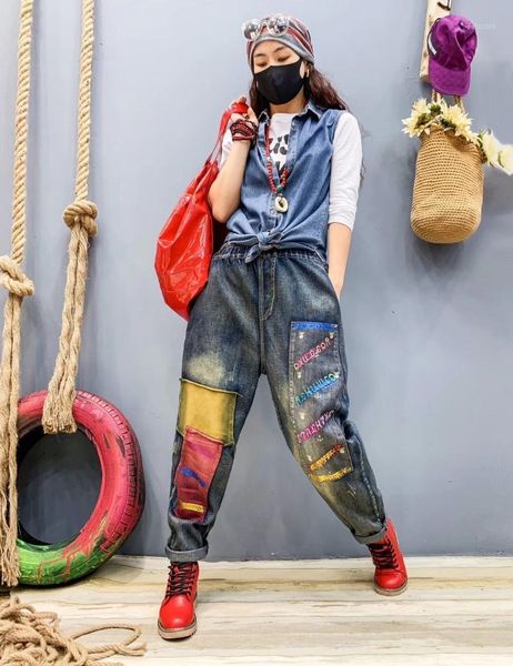 unique 2020 autumn luxury korean designer ladies punk harem pants womens colorful painted jeans elastic loose trousers lt009s301, Blue
unique 2020 autumn luxury korean designer ladies punk harem pants womens colorful painted jeans elastic loose trousers lt009s301, Blue