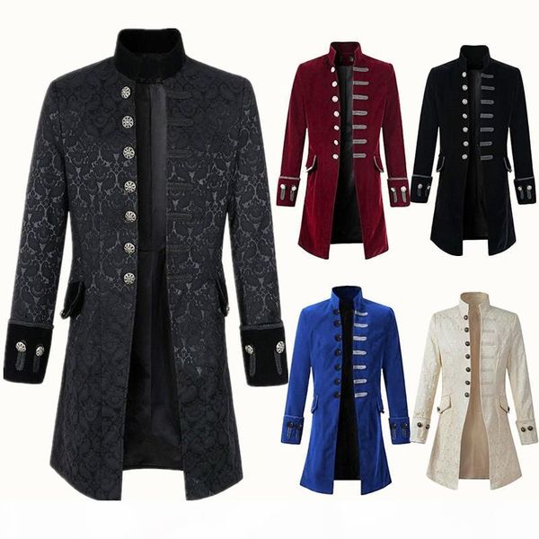 5 colour s-xxxl mens male retro lace tailcoat jacket victorian frock steampunk gothic ringmaster tail coats, Black;brown
5 colour s-xxxl mens male retro lace tailcoat jacket victorian frock steampunk gothic ringmaster tail coats, Black;brown