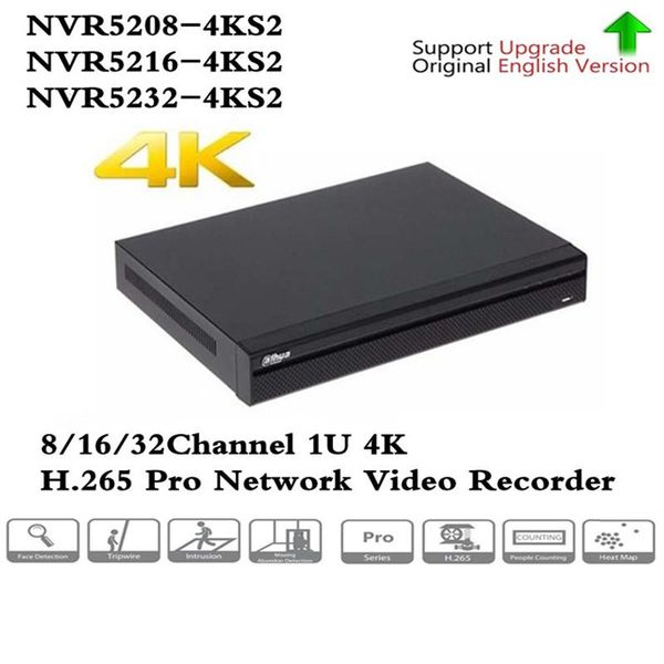 original english version dahua 4k video surveillance nvr nvr5208-4ks2 nvr5216-4ks2 nvr5232-4ks2 8/16/32 channels h.265, Black;white
original english version dahua 4k video surveillance nvr nvr5208-4ks2 nvr5216-4ks2 nvr5232-4ks2 8/16/32 channels h.265, Black;white