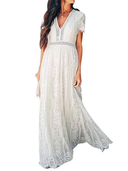 party dresses vintage crochet embroidery dress lace solid color traditional classic for women cocktail d30, White;black
party dresses vintage crochet embroidery dress lace solid color traditional classic for women cocktail d30, White;black