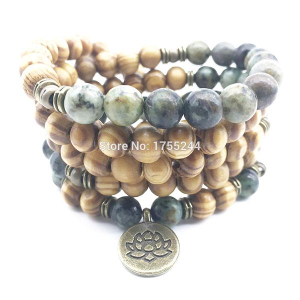 sn1372 fashion bracelet for women retro design 108 mala bracelets natural african tuquoise wood bead bronze lotus bracelet, Black
sn1372 fashion bracelet for women retro design 108 mala bracelets natural african tuquoise wood bead bronze lotus bracelet, Black
