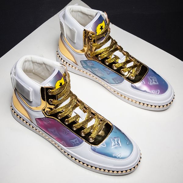 new brands spring rivets sneakers screener luxurys designers shoes men pu leather sport shoes chain trainers flat chaussures quality, Black
new brands spring rivets sneakers screener luxurys designers shoes men pu leather sport shoes chain trainers flat chaussures quality, Black