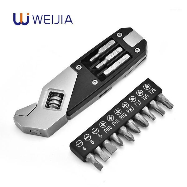 mini multi-function adjustable wrench portable screwdriver 13 bits knife stainless steel outdoor home diy hand tools1
mini multi-function adjustable wrench portable screwdriver 13 bits knife stainless steel outdoor home diy hand tools1