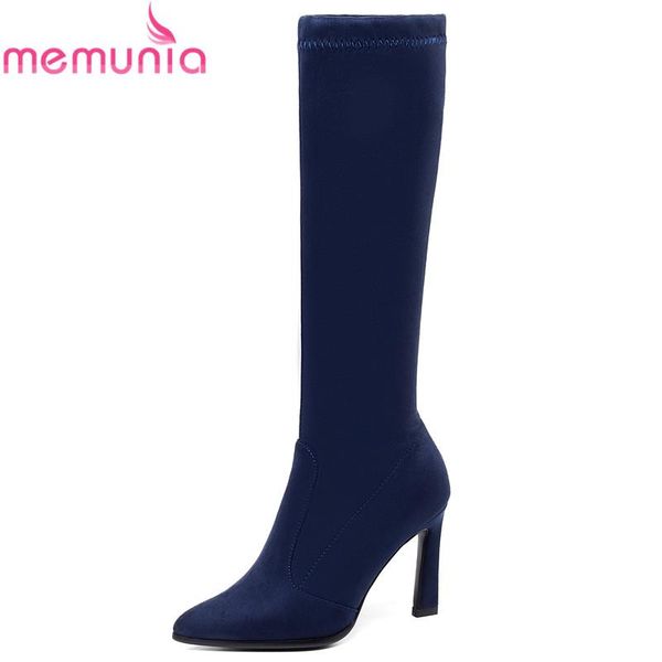 2020 new 11 colors slim women boots high heels stretch faux suede boots autumn winter slim mid calf half ladies shoes, Black
2020 new 11 colors slim women boots high heels stretch faux suede boots autumn winter slim mid calf half ladies shoes, Black