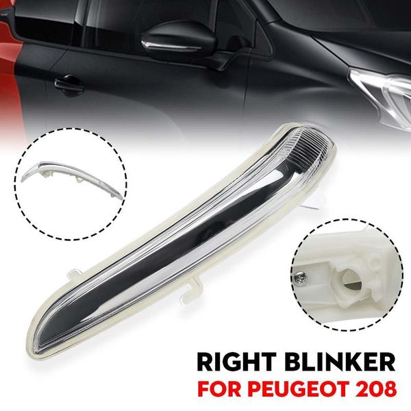 car right side wing door mirror indicator blinker lens without bulb for 208 2012-2020
car right side wing door mirror indicator blinker lens without bulb for 208 2012-2020