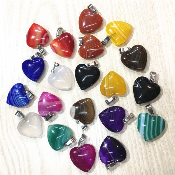 natural stone black onyx heart pendants blue yellow green agates charms & women necklace for jewelry making 36pcs 0927, Silver
natural stone black onyx heart pendants blue yellow green agates charms & women necklace for jewelry making 36pcs 0927, Silver