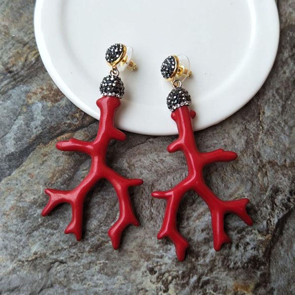 1 pair fashion mixed color resin coral shape pave rhinestone crystal dangle charms jewelry earrings for women er170, Silver
1 pair fashion mixed color resin coral shape pave rhinestone crystal dangle charms jewelry earrings for women er170, Silver