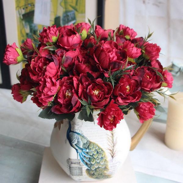 1 bouquet european pretty wedding bride flower mini gorgeous artificial peony bouquet flores artificiais flowers home decoration
1 bouquet european pretty wedding bride flower mini gorgeous artificial peony bouquet flores artificiais flowers home decoration