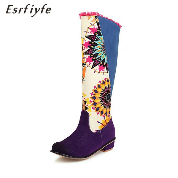 boots esrfiyfe fashion large size 34-48 autumn winter women knee high shoes round toe heel woman flower, Black
boots esrfiyfe fashion large size 34-48 autumn winter women knee high shoes round toe heel woman flower, Black
