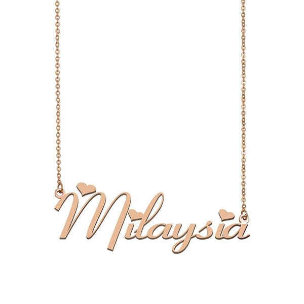 milaysia name necklace custom nameplate pendant for women girls birthday gift kids friends jewelry 18k gold plated stainless steel, Silver
milaysia name necklace custom nameplate pendant for women girls birthday gift kids friends jewelry 18k gold plated stainless steel, Silver