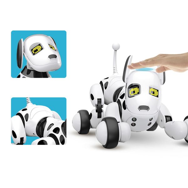 2020 Christmas Gift Induction Toy Dog Smart Control Robot Electronic Pet Interactive Toys Interactive Perro Robot Robotic Toys