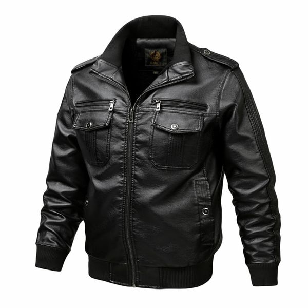 thoshine brand spring autumn winter men leather jackets motorcycle & biker male fashion pu leather cargo coats pockets plus size 201223, Black
thoshine brand spring autumn winter men leather jackets motorcycle & biker male fashion pu leather cargo coats pockets plus size 201223, Black