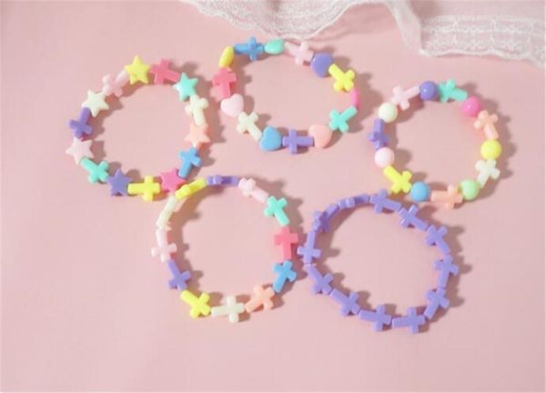 lolita girl candy color star cross shape bracelet lolita beads bracelet girl women jewelry b14741, Golden;silver
lolita girl candy color star cross shape bracelet lolita beads bracelet girl women jewelry b14741, Golden;silver