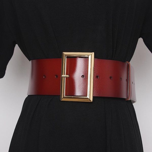 women wide belt harness fashion vintage waist big pin buckle belts jeans red black ladies dress leather corset belt waisband, Black;brown
women wide belt harness fashion vintage waist big pin buckle belts jeans red black ladies dress leather corset belt waisband, Black;brown