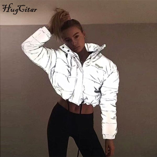casual down jacket long sleeve reflective zipper pocket cotton-padded thick jacket 2020 autumn winter women new fashion parkas, Black
casual down jacket long sleeve reflective zipper pocket cotton-padded thick jacket 2020 autumn winter women new fashion parkas, Black