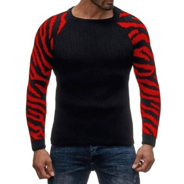 men's sweaters zogaa winter round neck long-sleeved mens patchwork slim-fit knitted sweater casual trendy large size all-match, White;black
men's sweaters zogaa winter round neck long-sleeved mens patchwork slim-fit knitted sweater casual trendy large size all-match, White;black