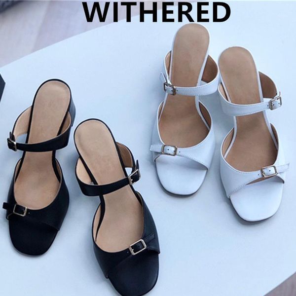 dress shoes withered summer france retro simple elegant mules cowhide sandals women woman slippers1, Black
dress shoes withered summer france retro simple elegant mules cowhide sandals women woman slippers1, Black