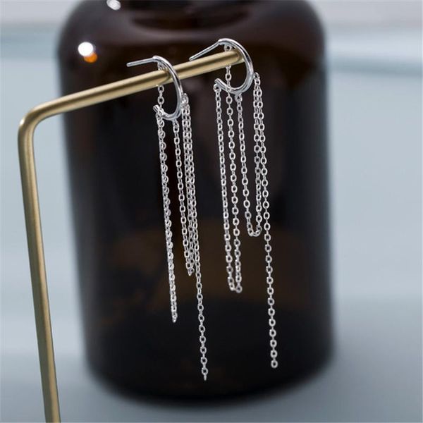 drop long chain tassel earring for women 925 sterling silver earrings fashion silver jewelry korean new 2020 oorbellen
drop long chain tassel earring for women 925 sterling silver earrings fashion silver jewelry korean new 2020 oorbellen