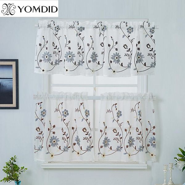 curtain & drapes embroidered flower pattern short coffee tulle curtains for the living room modern sheer polyester cotton voile
curtain & drapes embroidered flower pattern short coffee tulle curtains for the living room modern sheer polyester cotton voile