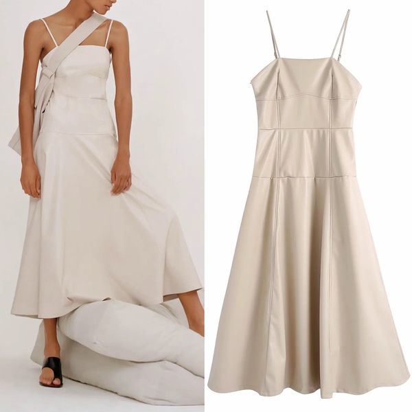 2021 new faux leather slip midi women fashion a-line sleeveless backless dress woman high street ladies dresses 3xp5, Black;gray
2021 new faux leather slip midi women fashion a-line sleeveless backless dress woman high street ladies dresses 3xp5, Black;gray