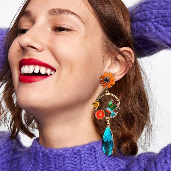 dangle & chandelier 2021 design antique golden colorful rhinestone earrings for women interested cartoon bird flower moon brincos women', Silver
dangle & chandelier 2021 design antique golden colorful rhinestone earrings for women interested cartoon bird flower moon brincos women', Silver