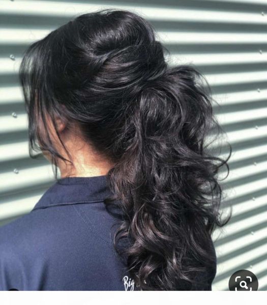 fashion new creative update ponytail for fall wraps around messy curly wavy pony tail hairpiece malaysian thick hair drawstring ponytail, Black
fashion new creative update ponytail for fall wraps around messy curly wavy pony tail hairpiece malaysian thick hair drawstring ponytail, Black