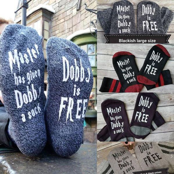 custom socks men's and women's socks master has given dobby a casual men and women english alphabet cotton1, Black
custom socks men's and women's socks master has given dobby a casual men and women english alphabet cotton1, Black