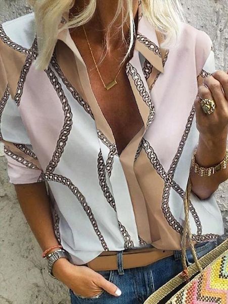 2020 spring women elegant leisure blouse female stylish ol basic work wear print long sleeve casual shirt, White
2020 spring women elegant leisure blouse female stylish ol basic work wear print long sleeve casual shirt, White