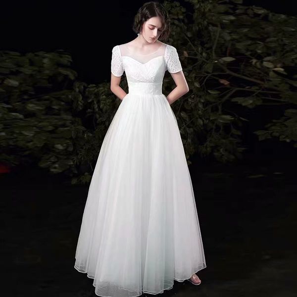2021 new simple tule rent o-neck dressed robe soiree bride getting up 23li, Blue;red
2021 new simple tule rent o-neck dressed robe soiree bride getting up 23li, Blue;red