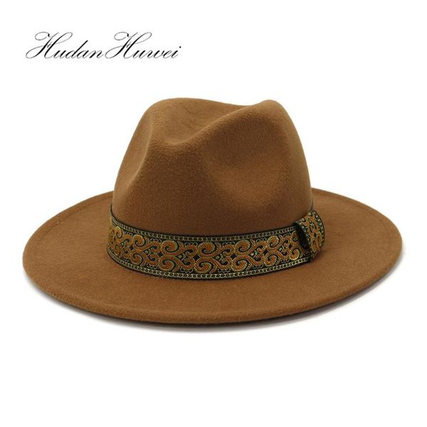 autumn winter classical british style woolen jazz fedora hat men women wide brim white black panama caps, Blue;gray
autumn winter classical british style woolen jazz fedora hat men women wide brim white black panama caps, Blue;gray
